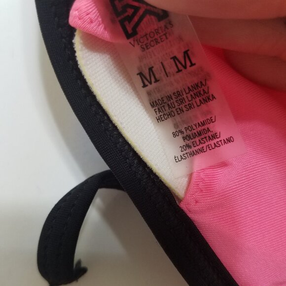 PINK Victoria's Secret Swim Triangle Padded Bikini Top Size M - Picture 6 of 6